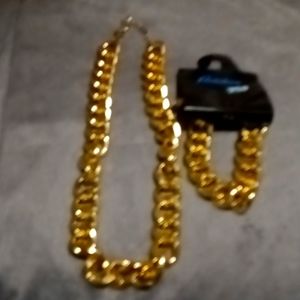 Good Gold Necklace And Braclet fashion Jewelry chain set